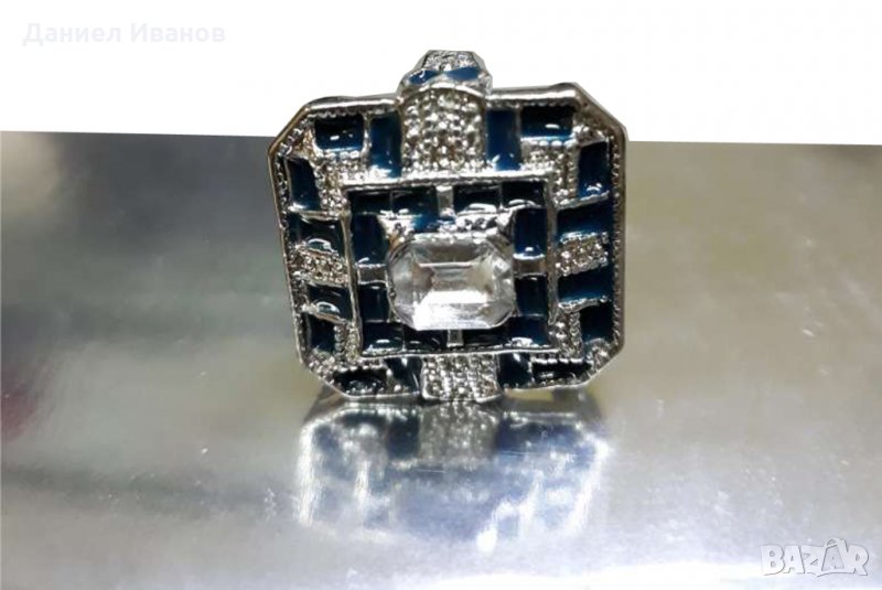 Сребърен пръстен проба 925 с камъни топаз НОВ, снимка 1