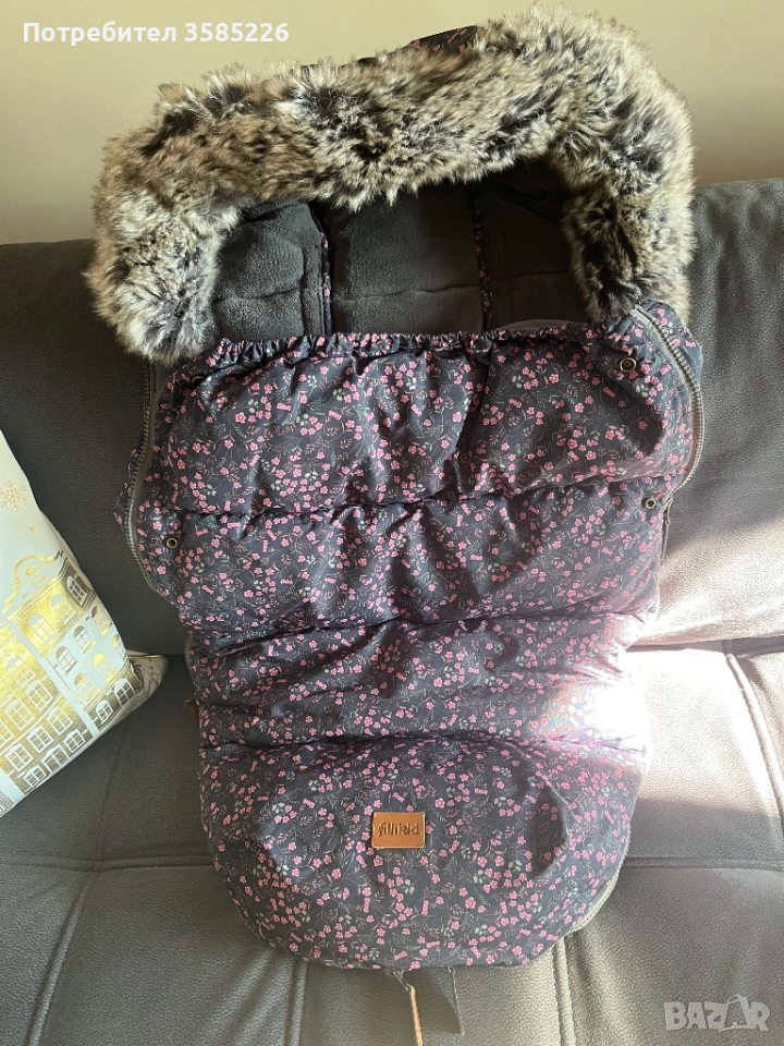 Зимно чувалче за детска количка Fillikid Manaslu - Small Flowers, снимка 1