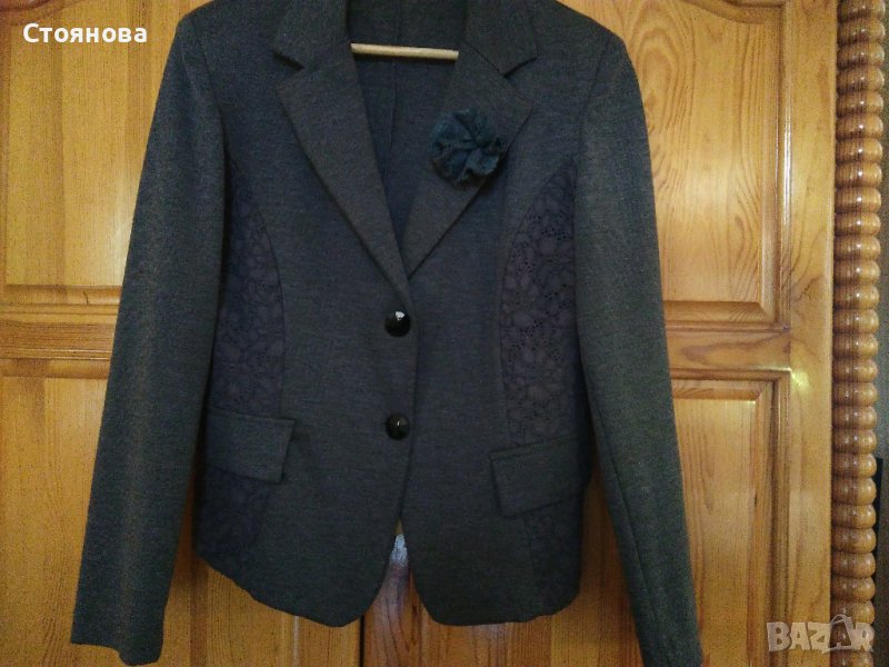 Спортно-елегантно дамско сако - трико вискоза, размер Л/ХЛ, снимка 1