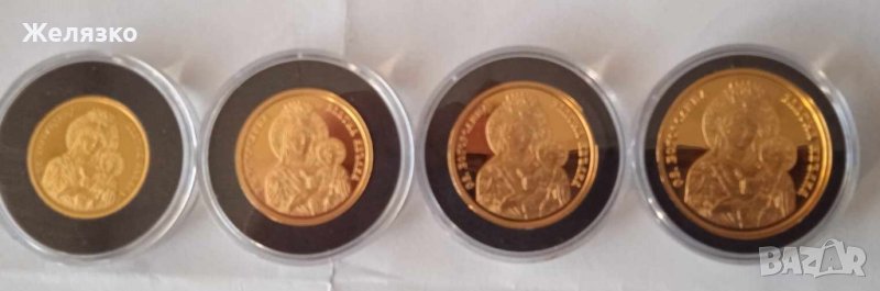 Златна монета Златна ябълка Св. Богородица, снимка 1