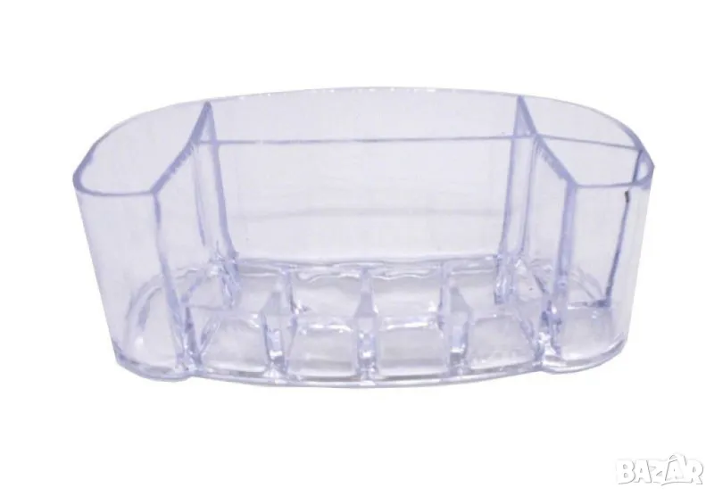 Прозрачен акрилен органайзер за козметика и четки, снимка 1