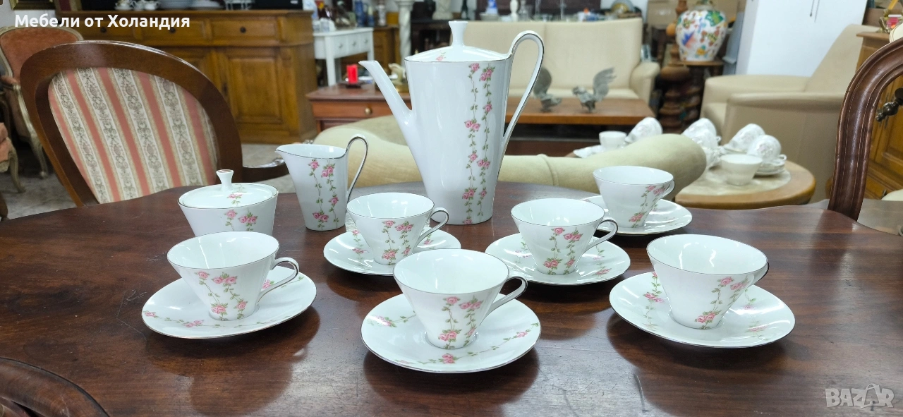 Бавярски порцеланов сервиз за кафе/чай, снимка 1