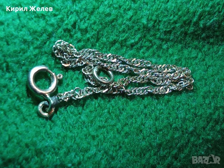 ТЪНКА БИЖУТЕРИЙНА ВЕРИЖКА ГРИВНА СРЕБРО 925   20554, снимка 1