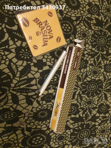 Ръчен миксер за кафе, фрапе или други напитки. Работи с 2 батерии AAA, снимка 1