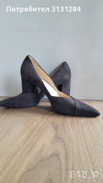 Hogl елегантни женски обувки на ток натурален велур р. 40,5 Австрия , снимка 1