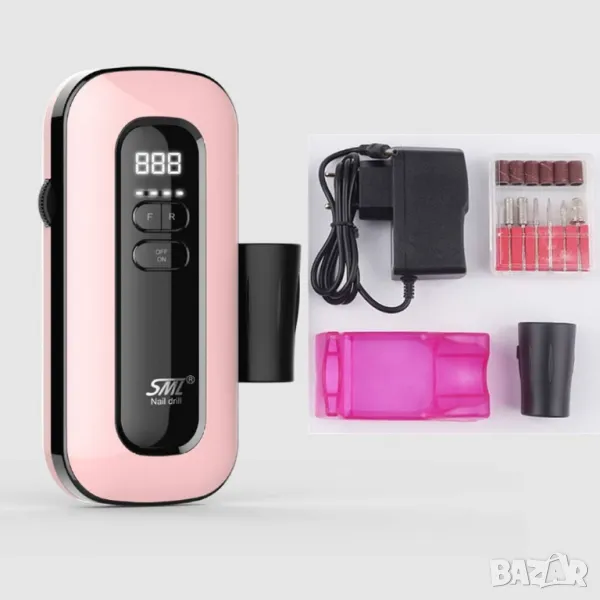 Компактна преносима електрическа пила за маникюр с LED дисплей, снимка 1