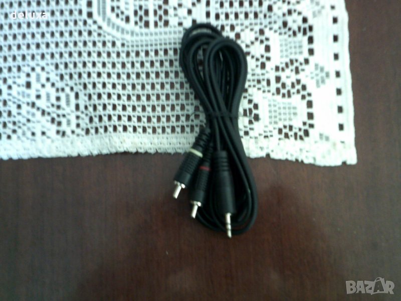 Аудио кабел 2 чинча мъжки- 1 стерео жак мъжки, снимка 1
