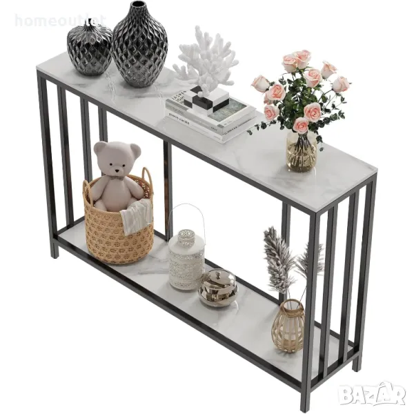 ПРОМОЦИЯ Елегантна конзолна маса с плот от синтерован камък WISFOR JJ-XZ841, снимка 1