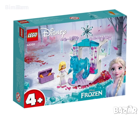 Конструктор LEGO® Disney Frozen 43209 - Ледените конюшни на Елза и Нок / 53 части, снимка 1