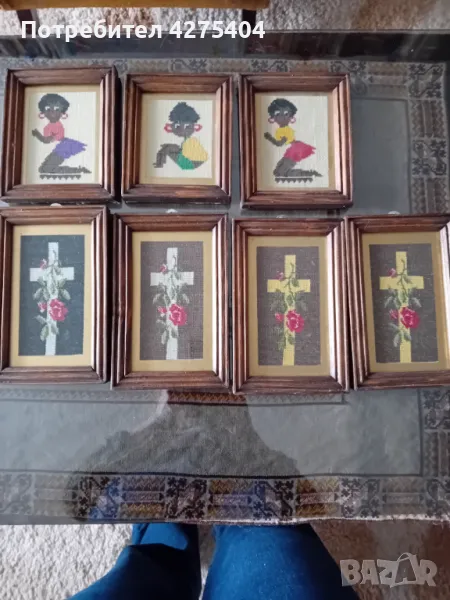 Ръчно изработена бродерия в рамка, снимка 1