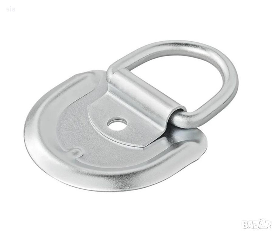 Скоба за ремарке, фиксатор, ухо, подложка, 76x66мм, снимка 1