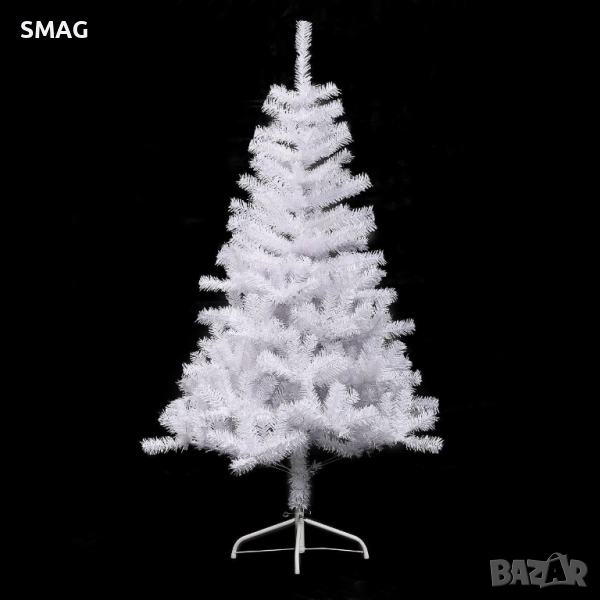 Коледна елха бяла 1.5м с 400 клона_1074072, снимка 1