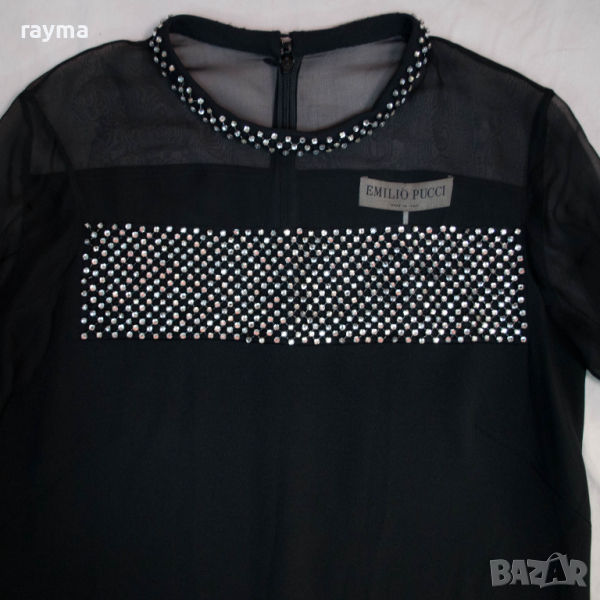 -70% Нова черна официална рокля с камъни Сваровски на Emilio Pucci. , снимка 1