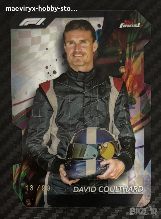 Topps Finest Formula 1 (2024) - #191 David Coulthard /99 Die-Cut, снимка 1