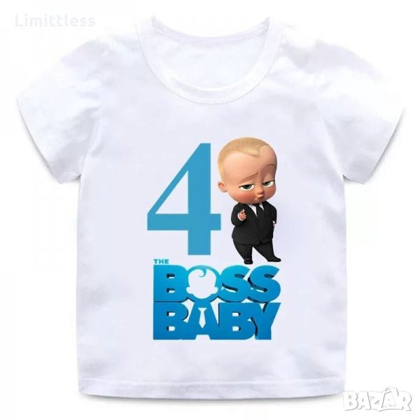 Детски тениски с цифра за рожден ден , снимка 1