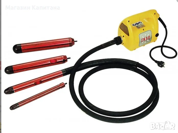 Иглен вибратор за бетон ENAR AVMU, 2.3kW + гъвкав вал и игла по избор, снимка 1
