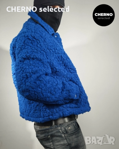 Яке с изкуствен шърлинг ZARA Faux Shearling Jacket – размер L – ново с етикети, снимка 9 - Якета - 52930129