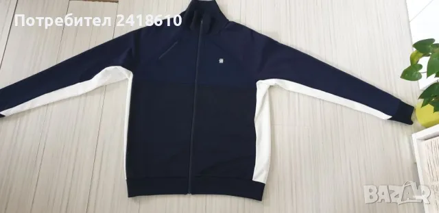 G - Star Ore Raglan Tracktop  Full Zip Mens Size M НОВО! ОРИГИНАЛ! Горнище с цял Цип!, снимка 2 - Спортни дрехи, екипи - 48294696