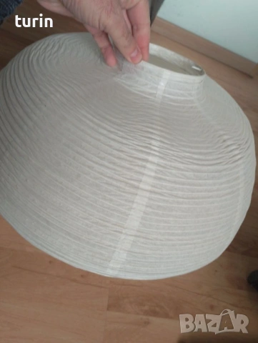 Сгъваем хартиен абажур от икеа, снимка 5 - Лампи за таван - 53009821