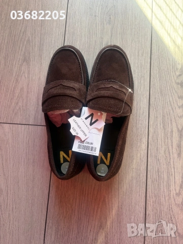 Обувки естествен велур