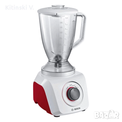 Блендер 500W Bosch MMB21P0R |  бял/червен , снимка 5 - Блендери - 51788483