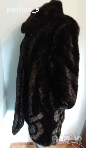 Два броя / Много ефектно палто от еко косъм с вата / голям размер , снимка 7 - Палта, манта - 38794460