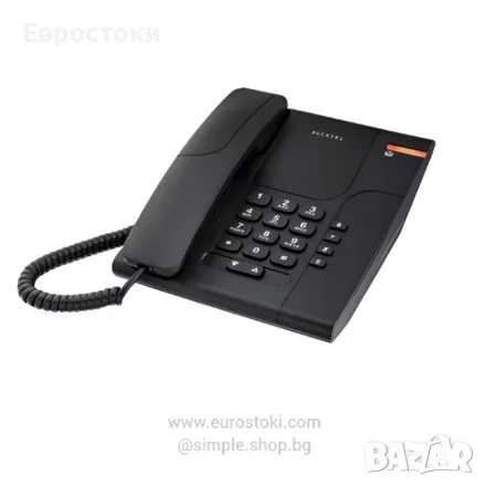 Стационарен телефон Alcatel Temporis 180, цвят: черно