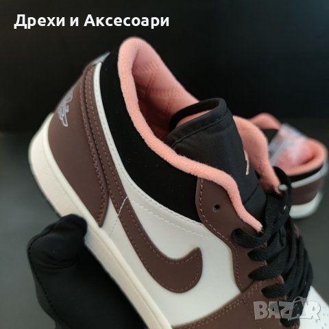 Nike Air Jordan 1 Low Mocha Chocolate Crimson Bliss Brown Размер 43 Номер Обувки Маратонки Нови , снимка 11 - Маратонки - 38451293