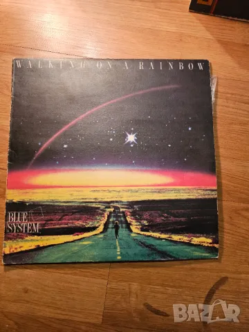 Рядка  голяма грамофонна плоча Blue System - Walking on a rainbow - Dieter Bohlen  - изд. 80те годин