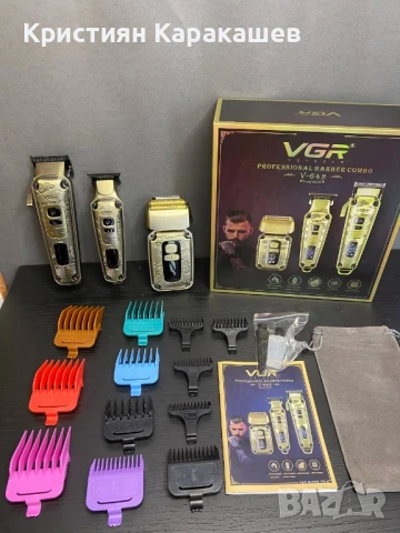Професионален бръснарски комплект VGR ( 3 машинки ), снимка 4 - Машинки за подстригване - 50515490