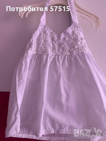 Next детска бяла рокля , снимка 1 - Детски рокли и поли - 36656299