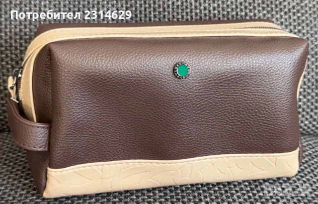 Оригинален кожен несесер BVLGARI - Нов