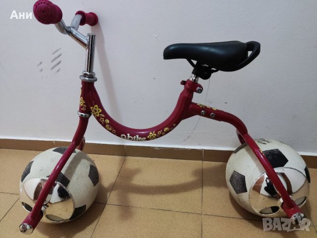 Колело за Баланс с истински топки вместо колела, снимка 3 - Детски велосипеди, триколки и коли - 38819807