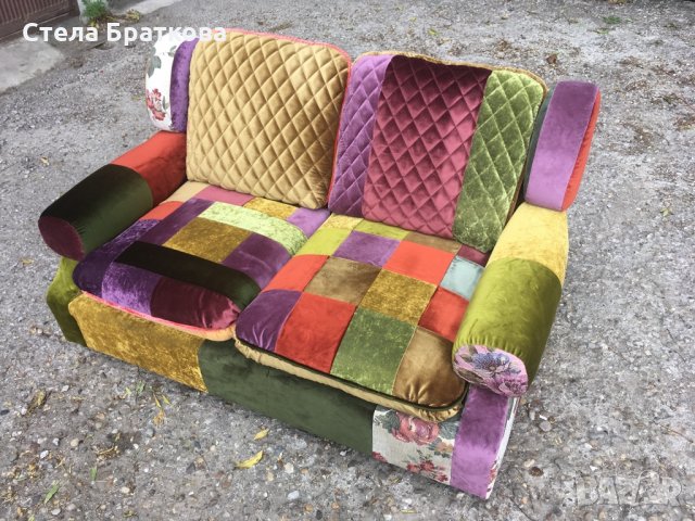 Дънкови изделия / Ръчно изработени, снимка 4 - Дивани и мека мебел - 26669581