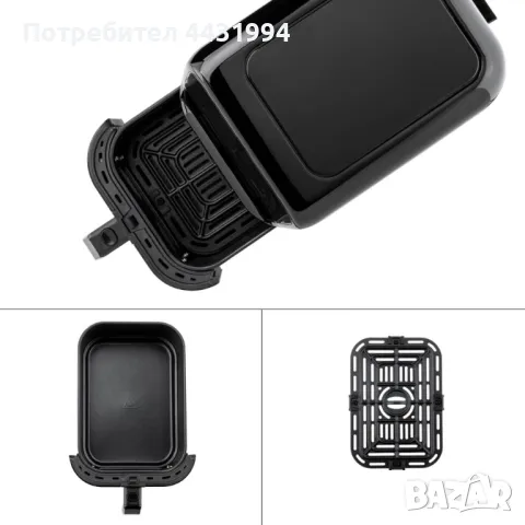 Фритюрник с горещ въздух Muhler MFX-515, 1500W, LED, снимка 3 - Фритюрници - 49761424