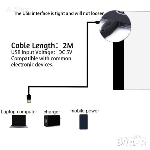 Светеща подложка за диамантено рисуване А3 Lightpad , снимка 2 - Картини - 43676903