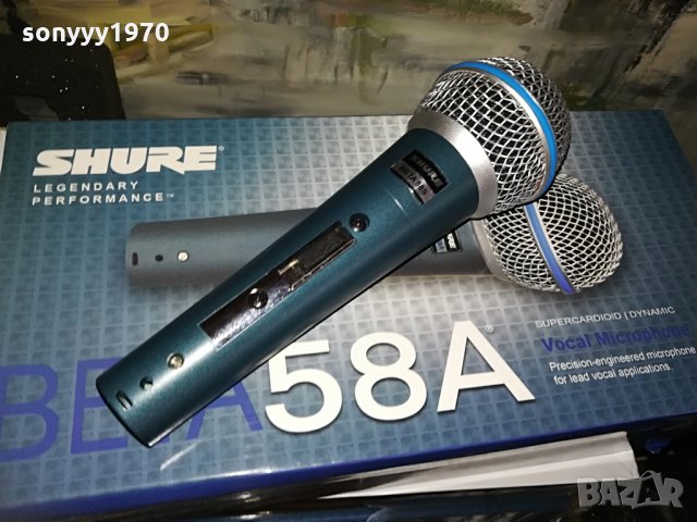shure beta sm58s-profi microphone-ВОКАЛЕН КОМПЛЕКТ, снимка 7 - Микрофони - 28692716