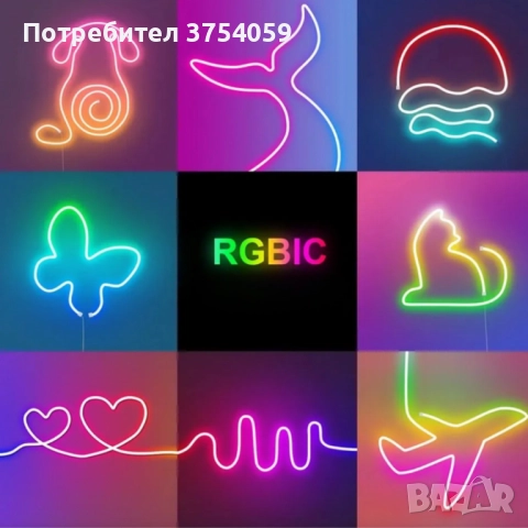 Интелигентна неонова Led лента - 5 метра, снимка 4 - Други - 52348290