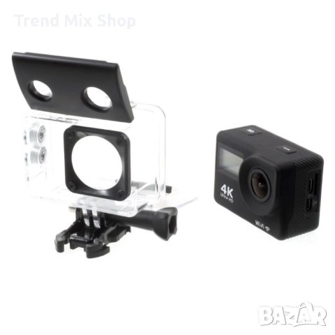 Водоустойчива спортна екшън камера 4K Ultra HD , снимка 12 - Камери - 51527616