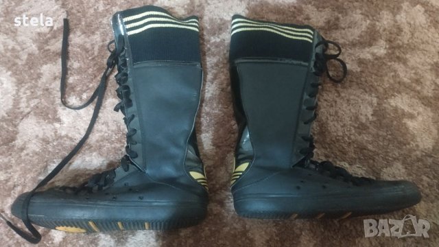 Адидас-кожени ботуши 38 номер, снимка 2 - Дамски ботуши - 26751665