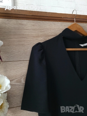 Черна рокля/ туника ZARA , снимка 12 - Рокли - 52801087