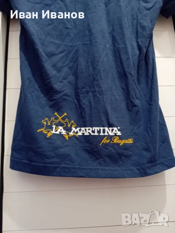 Оригинална фланелка La Martina x Bugatti, снимка 3 - Тениски - 51656559