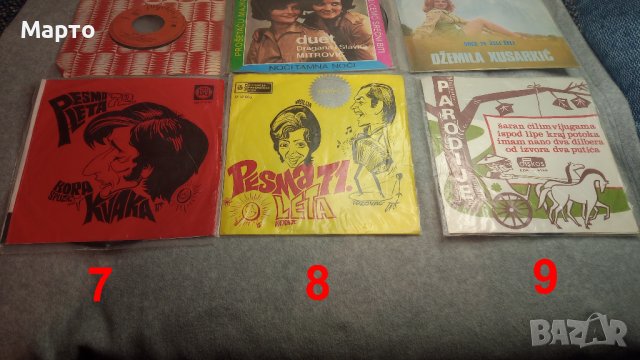 Малки сръбски грамофонни плочи от едно време – Лепа Лукич, дуети, Здравко Чолич, Джемила Хусаркич, Б, снимка 2 - Грамофонни плочи - 43819097