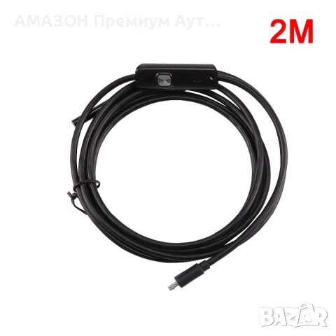 2в1 USB ендоскоп MASO 5.5MM/IP67 Водоустойчива бороскопна камера/6 LED светодиода/Android/PC/2м, снимка 3 - Камери - 44062999