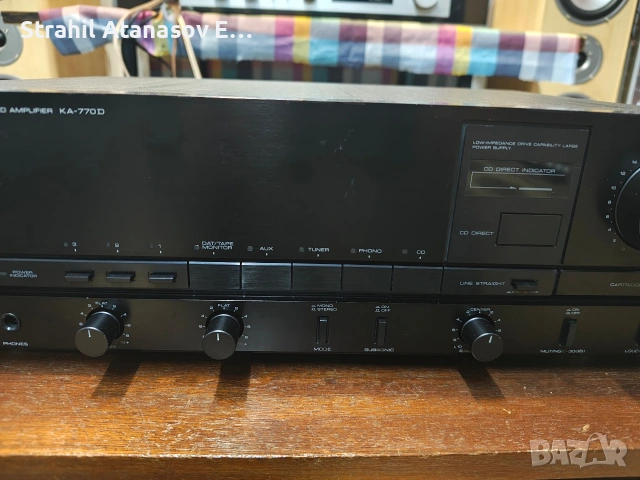 Kenwood KA-770 D Стерео Усилвател, снимка 5 - Ресийвъри, усилватели, смесителни пултове - 53517195