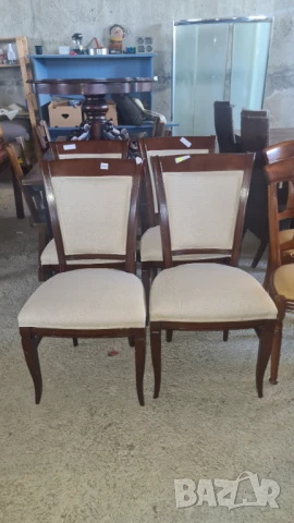 масивен стол с дамаска внос от Европа