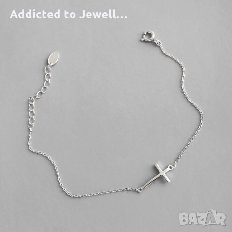 Тотална разпродажба - 50% Сребърна гривна (Faith), снимка 3 - Гривни - 35408461