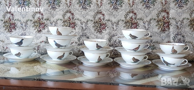 Старинен порцеланов сервиз за кафе- Франция 