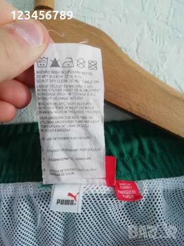 Puma Bulgaria оригинални футболни спортни шорти къси гащи България Пума размер XL зелени , снимка 6 - Спортни дрехи, екипи - 50698796