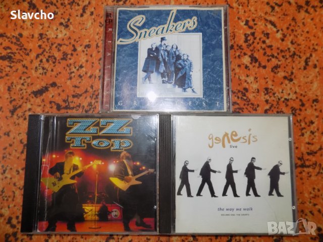 Дискове на - Sneakers – Greatest 1997/ZZ TOP-best/ Genesis - Live / The Way We Walk , снимка 1 - CD дискове - 40713085
